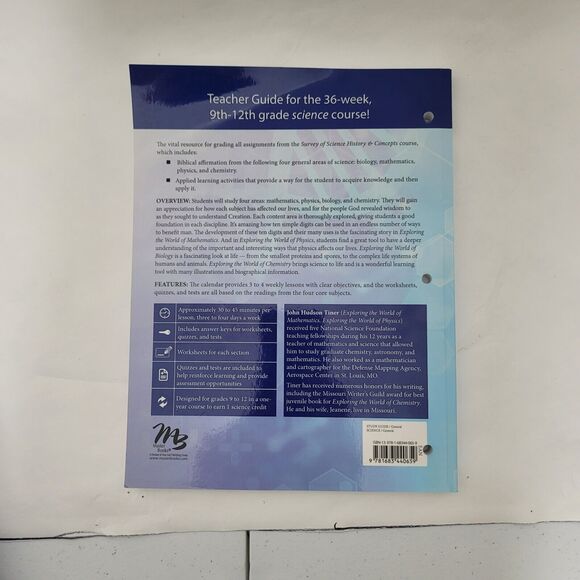 Survey of Science History & Concepts Teacher Guide Paperback - Picture 3 of 5